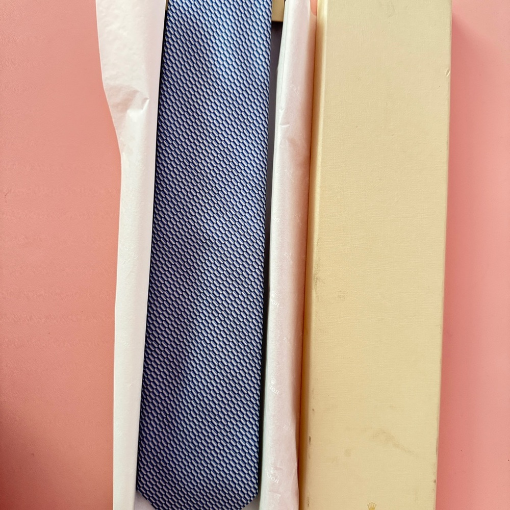 Rolex - Blue and White Tie